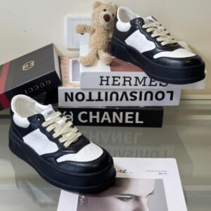 Gucci Gg Embossed Black and White Sneaker for Men