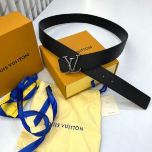Louis Vuitton Silver Spiral Premium Men’s Belt