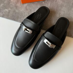 Hermes Black OG Mules