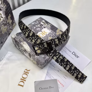 Christian Dior Oblique Monogram Men's Belt