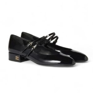 Miu Miu Black Patent Leather Pump