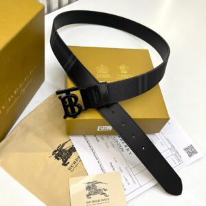 Burberry Black Singnature Reversible Men’s Belt