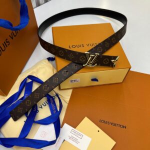 Louis Vuitton Monogram Black Reversible Women's Belt
