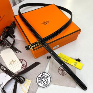 Hermès Epsom Black Women's Belt