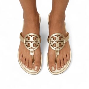 Tory Burch Miller Golden Slip On Flat
