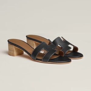 Hermes Oasis Black Sandal